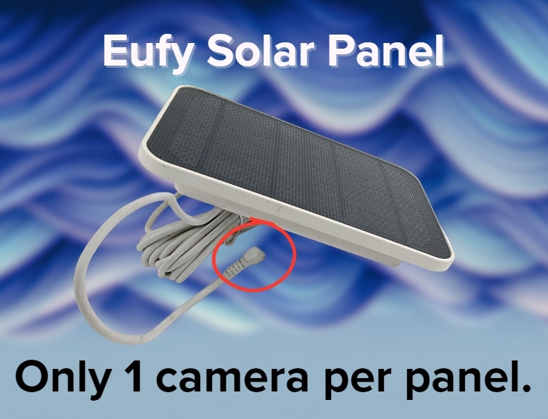 Eufy solar panel one camera compatibility.