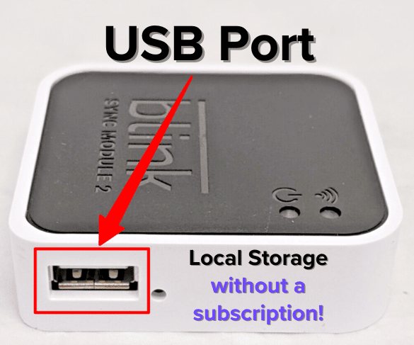 Blink Sync Module 2 USB Port for Local Storage