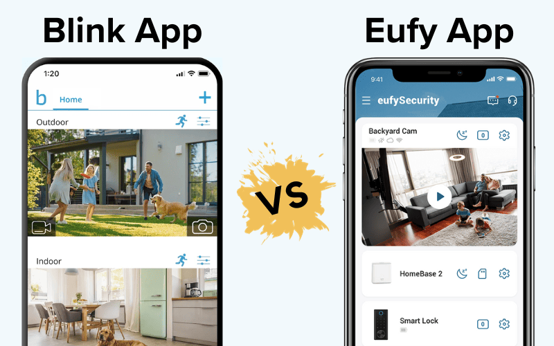 Blink Home Monitor vs eufySecurity app
