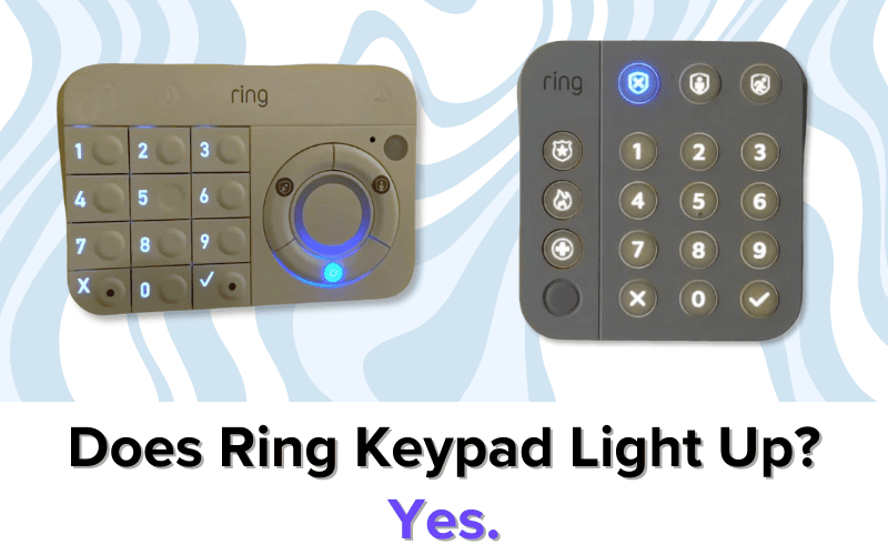 Does Ring Keypad Light Up?