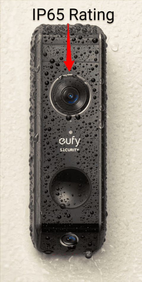 Eufy wet doorbell  ip65 rating.