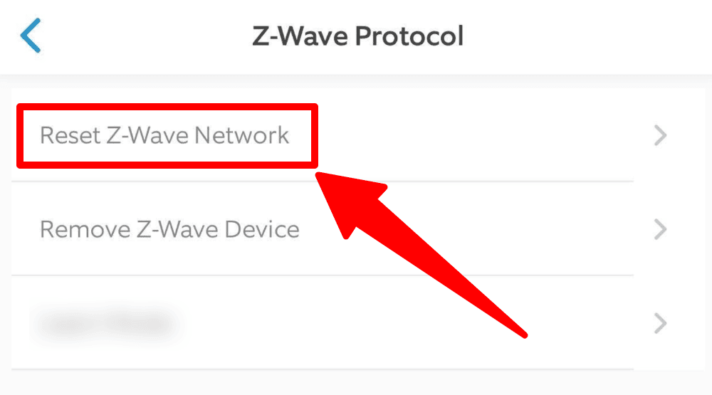 Reset Z-Wave Network