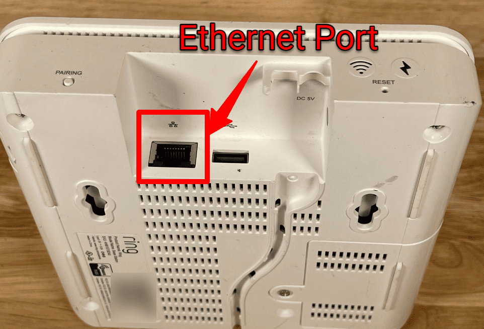 Ring Base Station Ethernet Port
