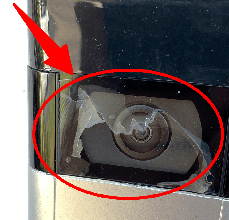 Ring doorbell plastic peeling off.