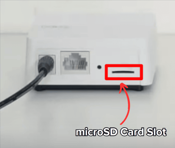 Tapo Hub SD Card Slot