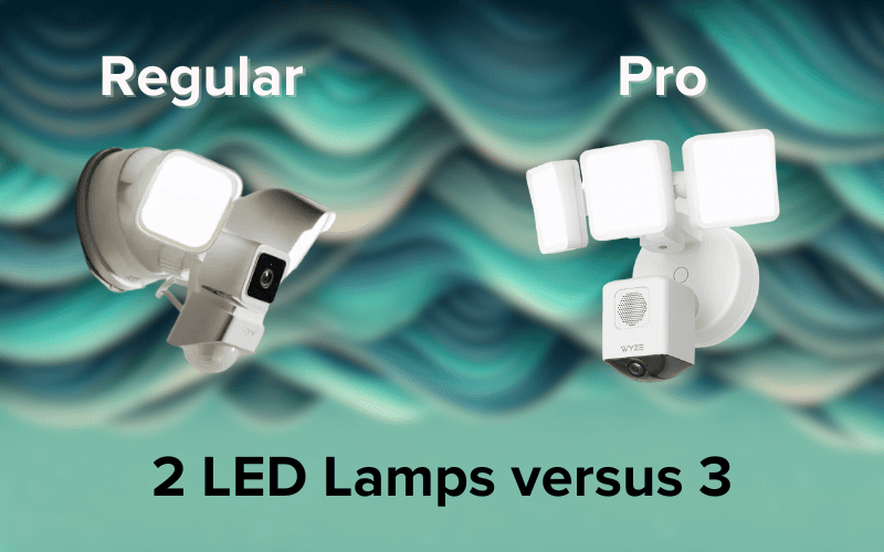Wyze Floodlight LED Lamps Regular vs Pro