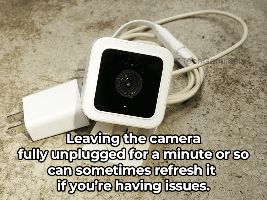 Leave camera unplugged for some time